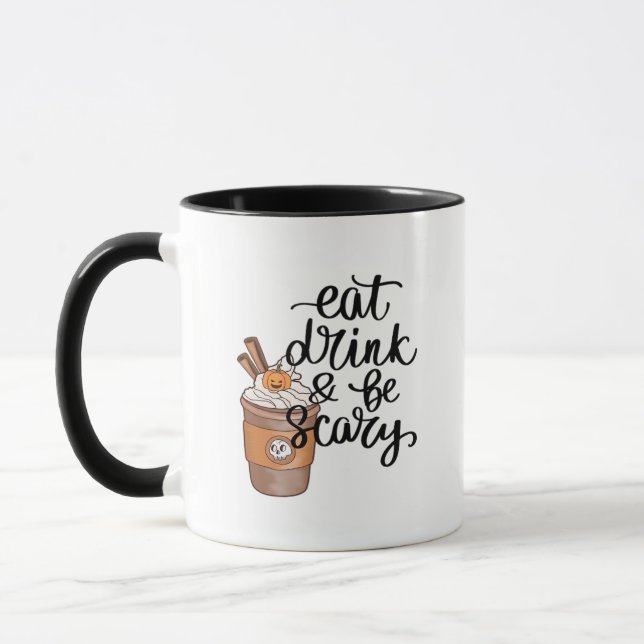 Caneca Eat Drink And Be Scary Funny Trendy (Esquerda)