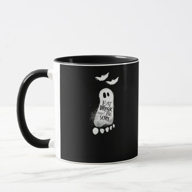 Caneca Eat Drink And Be Scary Trendy Graphic (Esquerda)