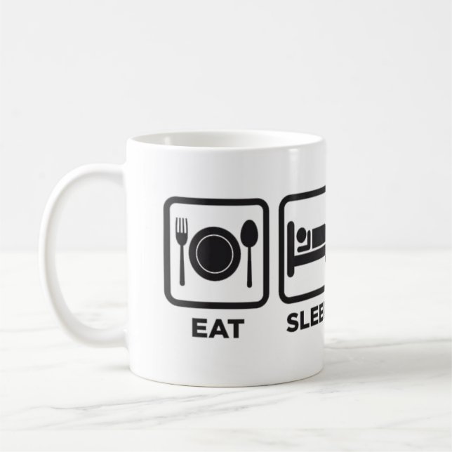 Caneca | EAT, SLEEP, FLY, REPEAT (Esquerda)