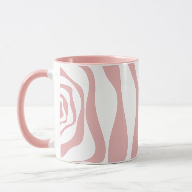 Caneca Ebb e Fluxo 4 - Rosa e Branco (Esquerda)