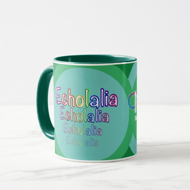 Caneca Echolalia NeuroDivergent Rebel Mug (Frente Esquerda)