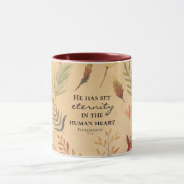 Caneca Eclesiastes 3:11 Ele colocou a eternidade no coraç