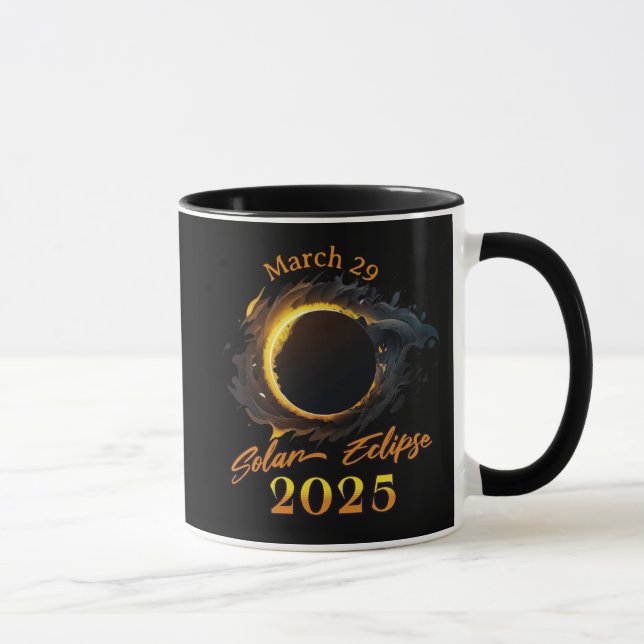 Caneca Eclipse Solar Março 29 2025 Comemorativo (Direita)