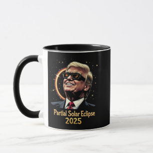 Caneca Eclipse Solar Parcial 2025 Astronomy Trump