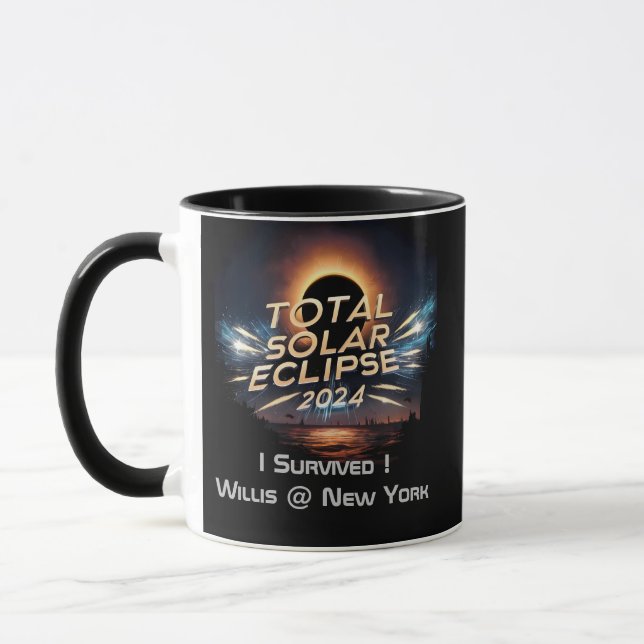 Caneca Eclipse Solar Total 2024 Mug para Star Gazers (Esquerda)