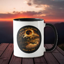 Caneca Eclipse Total do Sol 2026 Caminho da Totalidade