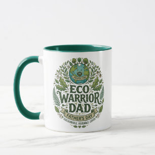 Caneca Eco Guerreiro Pai Verde Xícara de Café Terr