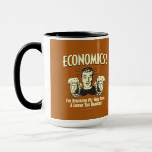Caneca Economia: Colchete de Impostos Inferior do Bebendo