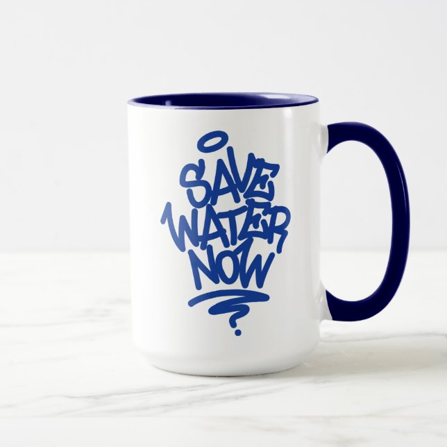Caneca Economize água agora (Direita)