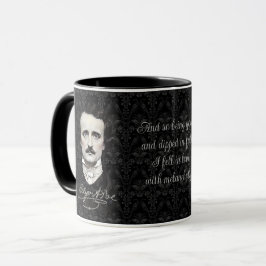 Caneca Edgar Allan Poe Gothic Halloween Cotação de Assina