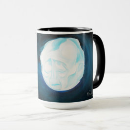 Caneca Edgar Allan Poe "para a lua nunca irradia-se."