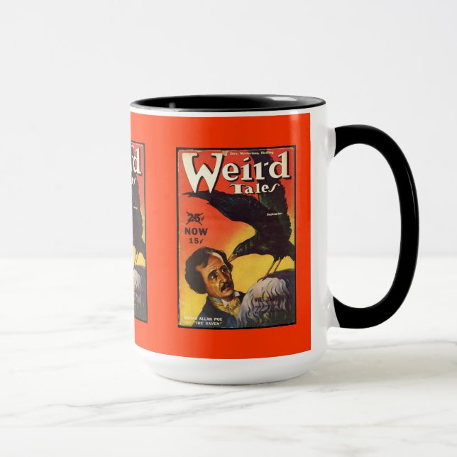 Caneca Edgar Allan Poe Weird Tales Cobrir (Direita)