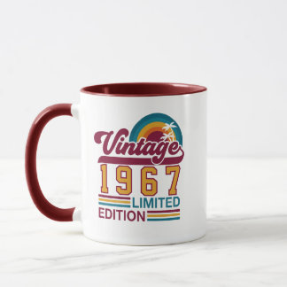 Caneca Edição Limitada Ano de Nascimento Vintage P