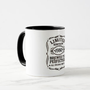 Caneca Edição Limitada Antigo Número do Ano de Nascimento