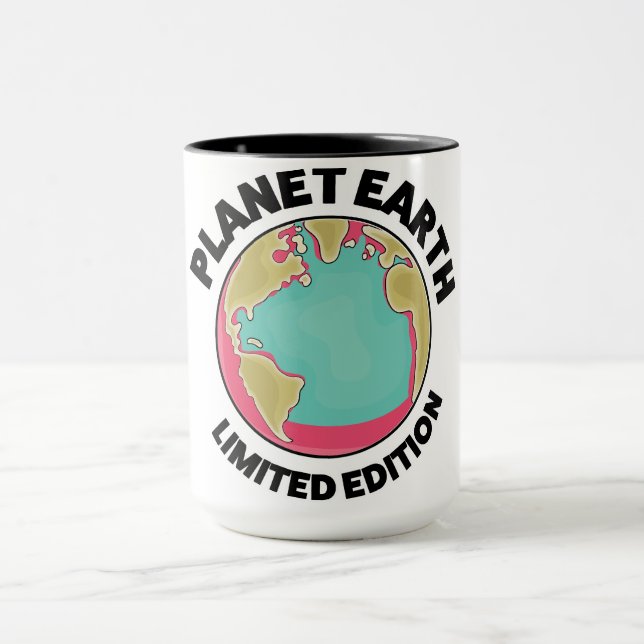 Caneca Edição limitada do planeta Terra (Centro)