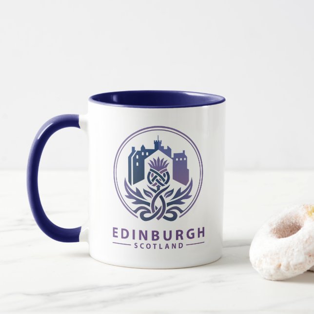 Caneca Edinburgh Scotland United Kingdom (Com Donut)