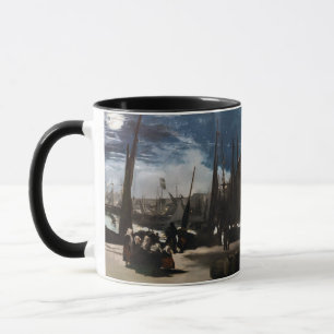 Caneca Edouard Manet - O Porto de Boulogne por Moonlight