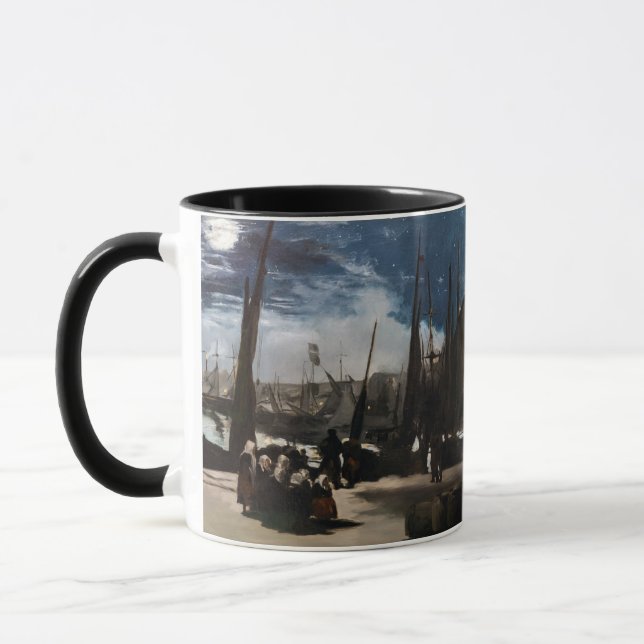 Caneca Edouard Manet - O Porto de Boulogne por Moonlight (Esquerda)