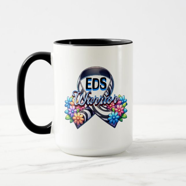 Caneca EDS Warrior | Síndrome de Ehlers-Danlos Personaliz (Esquerda)