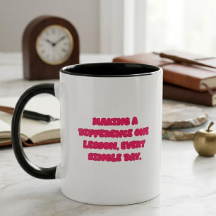 Caneca Educador Fazendo a Diferença Um Dia de Aula de Cad