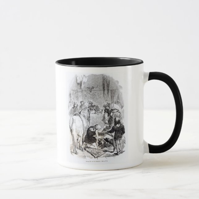 Caneca Edward II e o Minstrel (Direita)