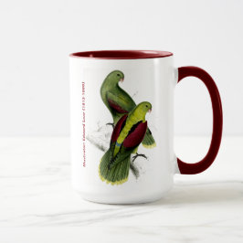 Caneca Edward Lear Bird Crimson Winged Parakeet