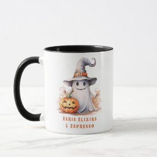Caneca Eerie Elixirs e Espresso Ghost Halloween Mug