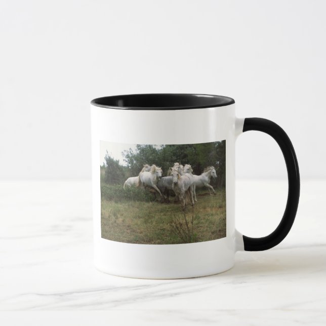 Caneca Efetivo de Cavalo de Cinza em Execução (Direita)