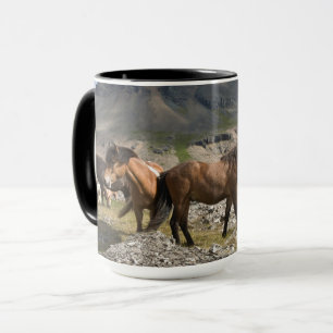 Caneca Efetivo De Cavalos, Perto De Hofn, Islândia