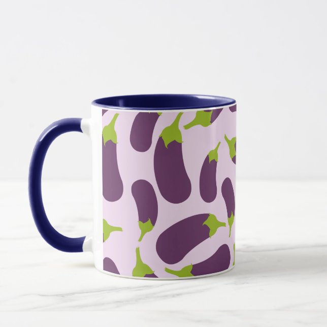 Caneca EggPlant EggPlant Purple Vegetal Design (Esquerda)