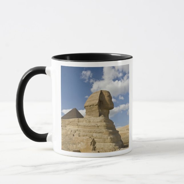 Caneca Egito, Gizé. A grande Esfinge se ergue acima do (Esquerda)