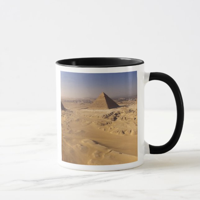 Caneca Egito, Pirâmides em Gizé, Khafre, Quéops, Miquerin (Direita)