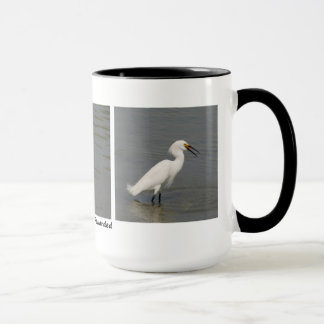 Caneca Egret nevado