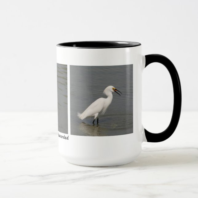 Caneca Egret nevado (Direita)
