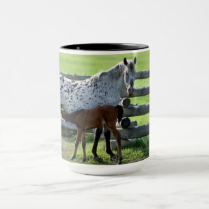 Caneca Égua Appaloosa e potro