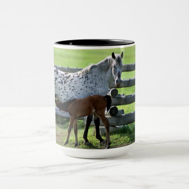 Caneca Égua Appaloosa e potro (Centro)