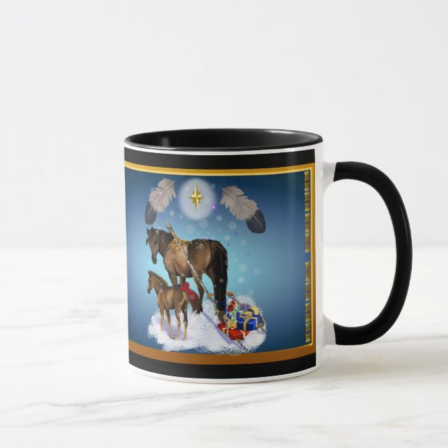 Caneca Égua e potro do Natal (Direita)