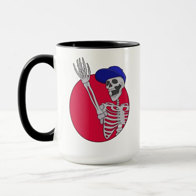 Caneca Ei Amigos Esqueleto Legal e Divertido (Esquerda)