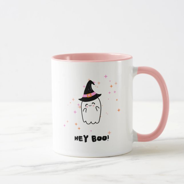 Caneca Ei Boo Ghost Halloween Mug (Direita)