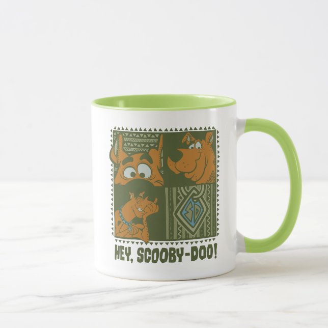 Caneca Ei Scooby-Doo Tribal Square Graphic (Direita)