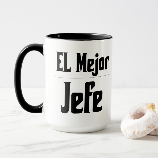 Caneca El Mejor Jefe Coffee Mug (Com Donut)
