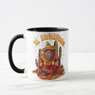 Caneca El Squatcho Bigfoot com Maraca, Sombrero e Ponc