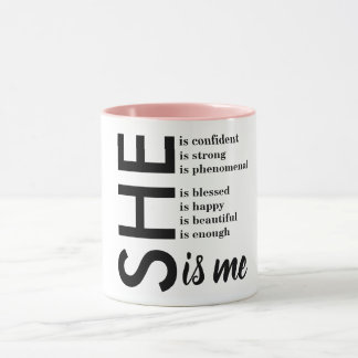 Caneca Ela É Confiante Forte Fenomenal Ela É Eu