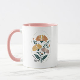 Caneca Ela é forte Psalm Boho Christian Inspirational T