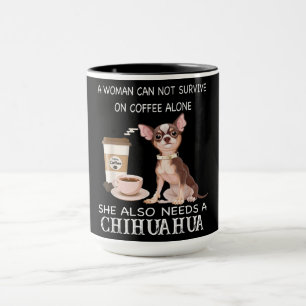 Caneca Ela Também Precisa De Um Café Chihuahua