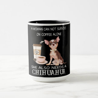 Caneca Ela Também Precisa De Um Café Chihuahua