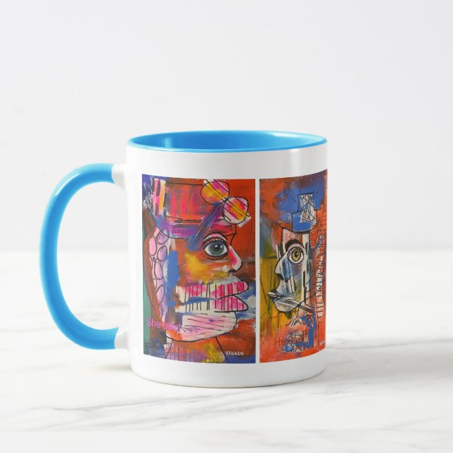 Caneca "Ele Disse, Ela Disse" Bebida Mug (Esquerda)
