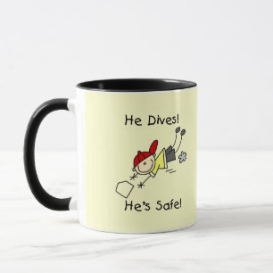 Caneca Ele Mergulha Ele Está Seguro Camisetas e Presentes