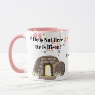 Caneca Ele não está aqui, está risen