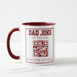 Caneca Ele QR Piada do Papai Tendências Vermelhas 2026 To